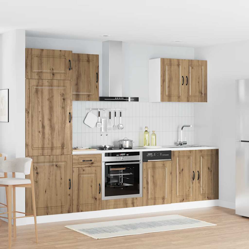7-tlg. Küchenschrank-Set Kalmar Artisan-Eiche Holzwerkstoff