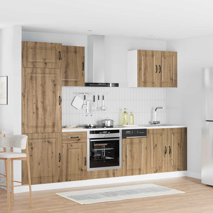 7-tlg. Küchenschrank-Set Kalmar Artisan-Eiche Holzwerkstoff