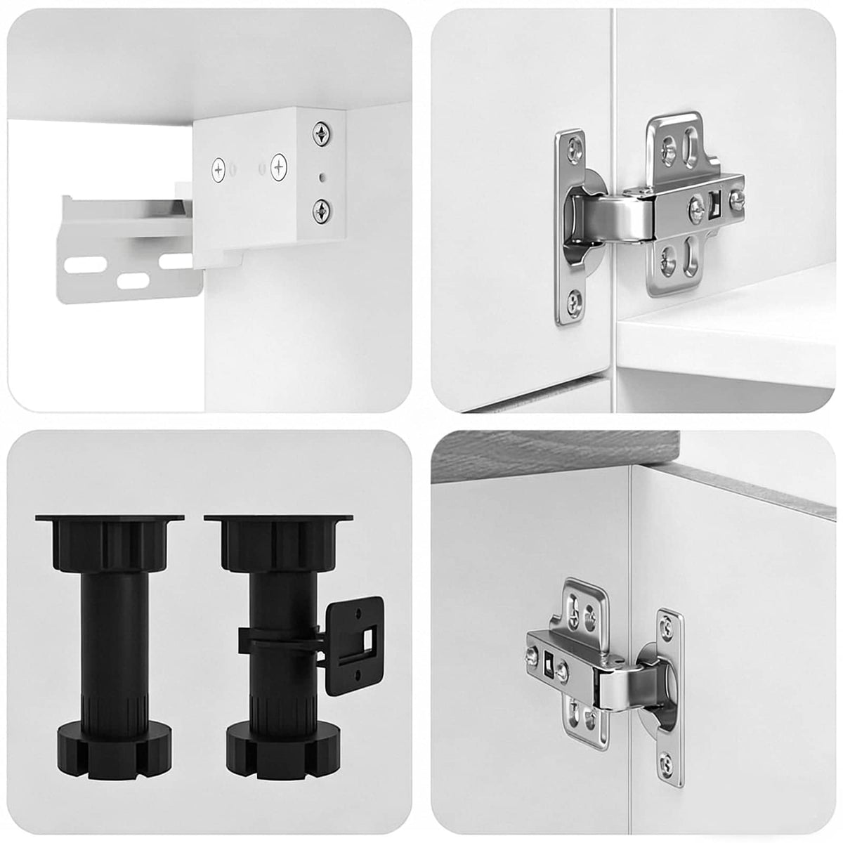 7-tlg. Küchenschrank-Set Lucca Grau Sonoma Holzwerkstoff