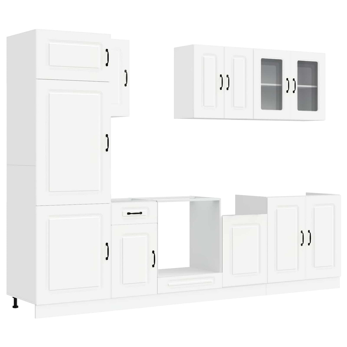 8-tlg. Küchenschrank-Set Kalmar Weiß Holzwerkstoff
