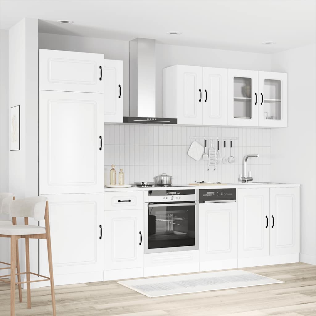 8-tlg. Küchenschrank-Set Kalmar Kalmar Hochglanz-Weiß Holzwerkstoff