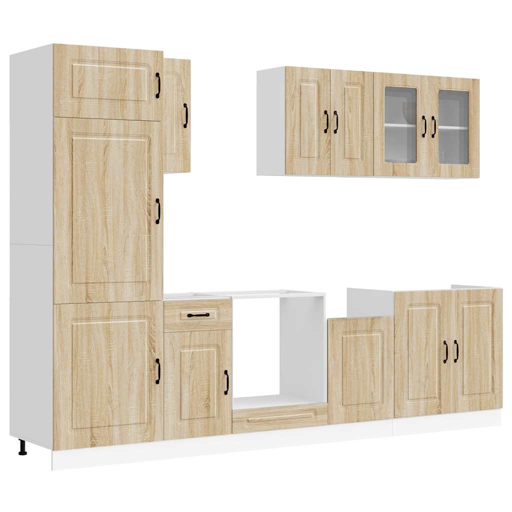 8-tlg. Küchenschrank-Set Kalmar Sonoma-Eiche Holzwerkstoff