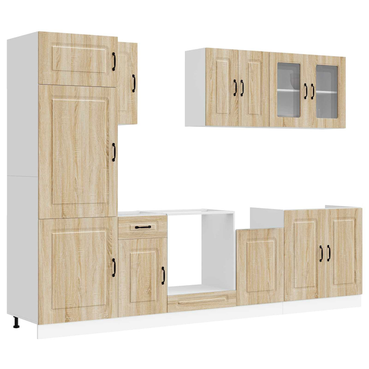 8-tlg. Küchenschrank-Set Kalmar Sonoma-Eiche Holzwerkstoff