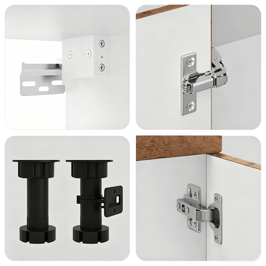8-tlg. Küchenschrank-Set Kalmar Altholz-Optik Holzwerkstoff