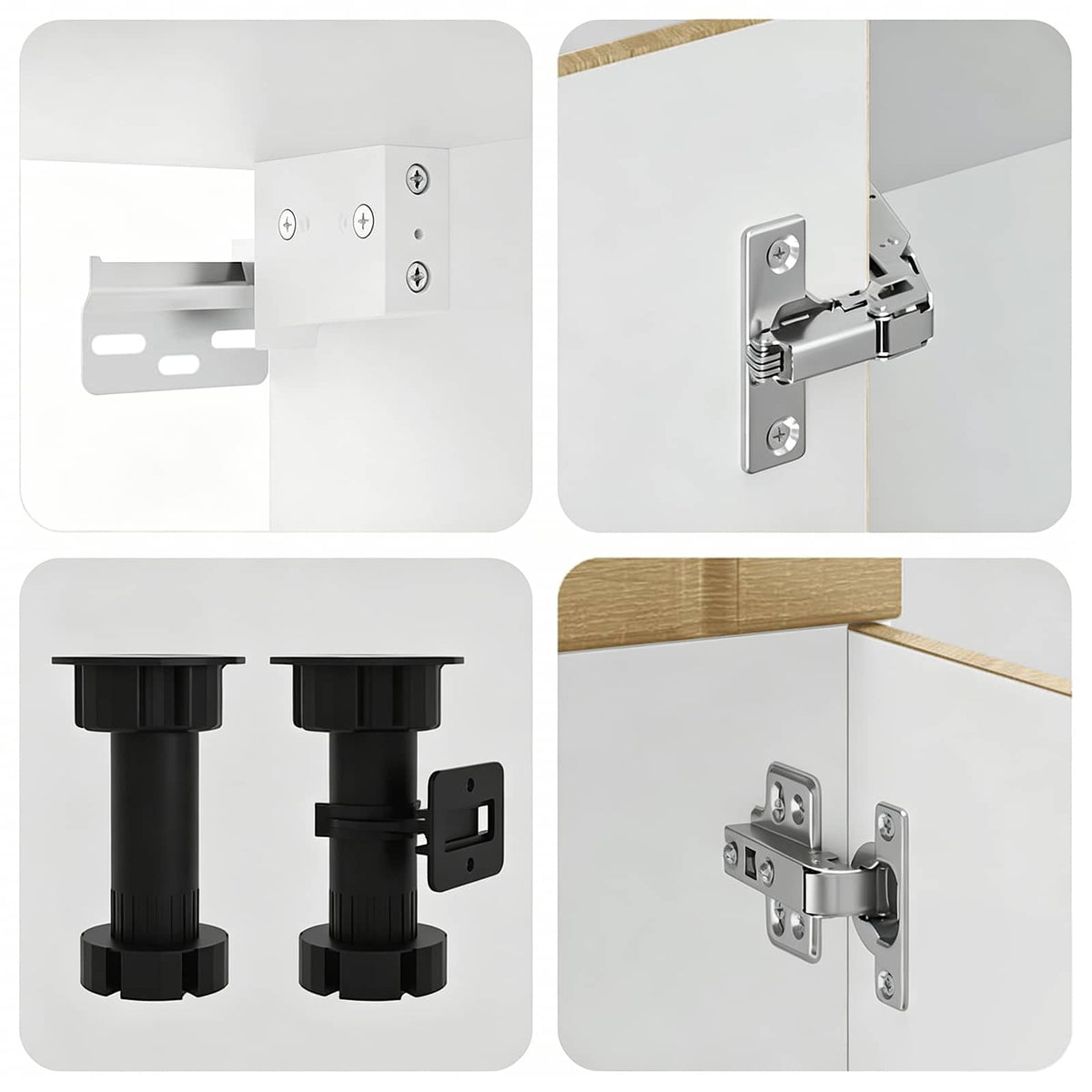 8-tlg. Küchenschrank-Set Lucca Sonoma-Eiche Holzwerkstoff