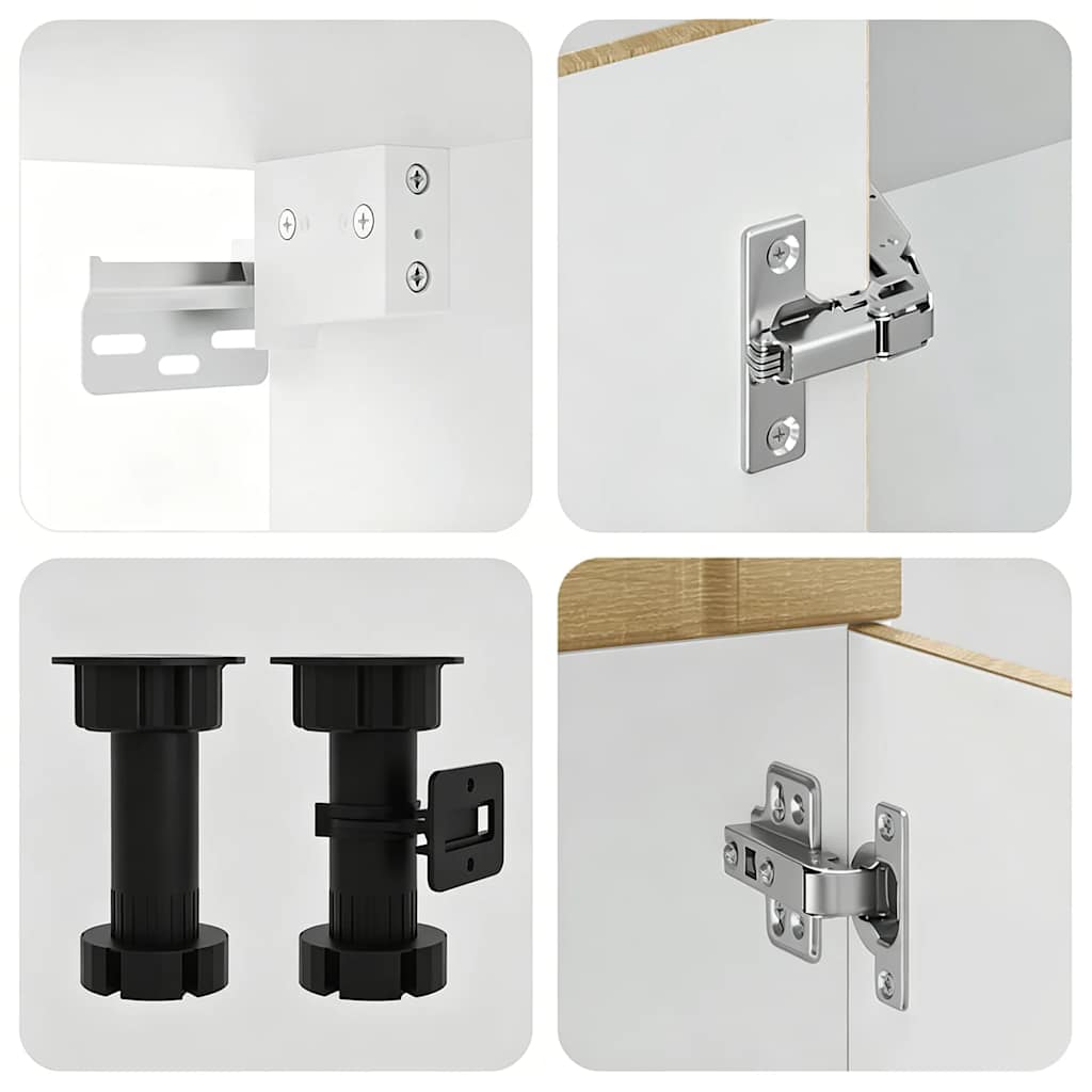 8-tlg. Küchenschrank-Set Lucca Sonoma-Eiche Holzwerkstoff