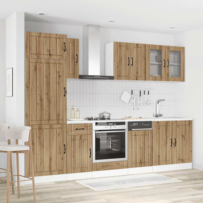 8-tlg. Küchenschrank-Set Kalmar Artisan-Eiche Holzwerkstoff