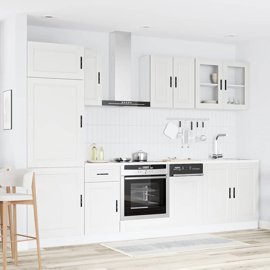 8-tlg. Küchenschrank-Set Porto Weiß Holzwerkstoff