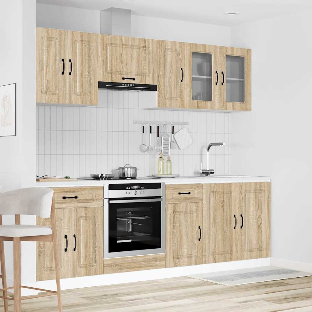 8-tlg. Küchenschrank-Set Kalmar Sonoma-Eiche Holzwerkstoff
