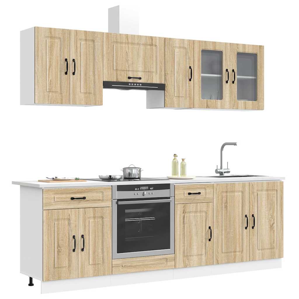8-tlg. Küchenschrank-Set Kalmar Sonoma-Eiche Holzwerkstoff