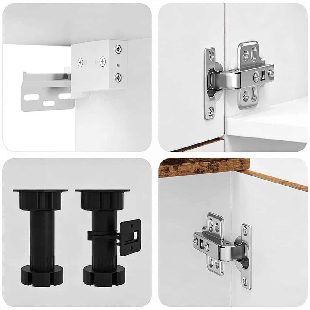 8-tlg. Küchenschrank-Set Kalmar Altholz-Optik Holzwerkstoff