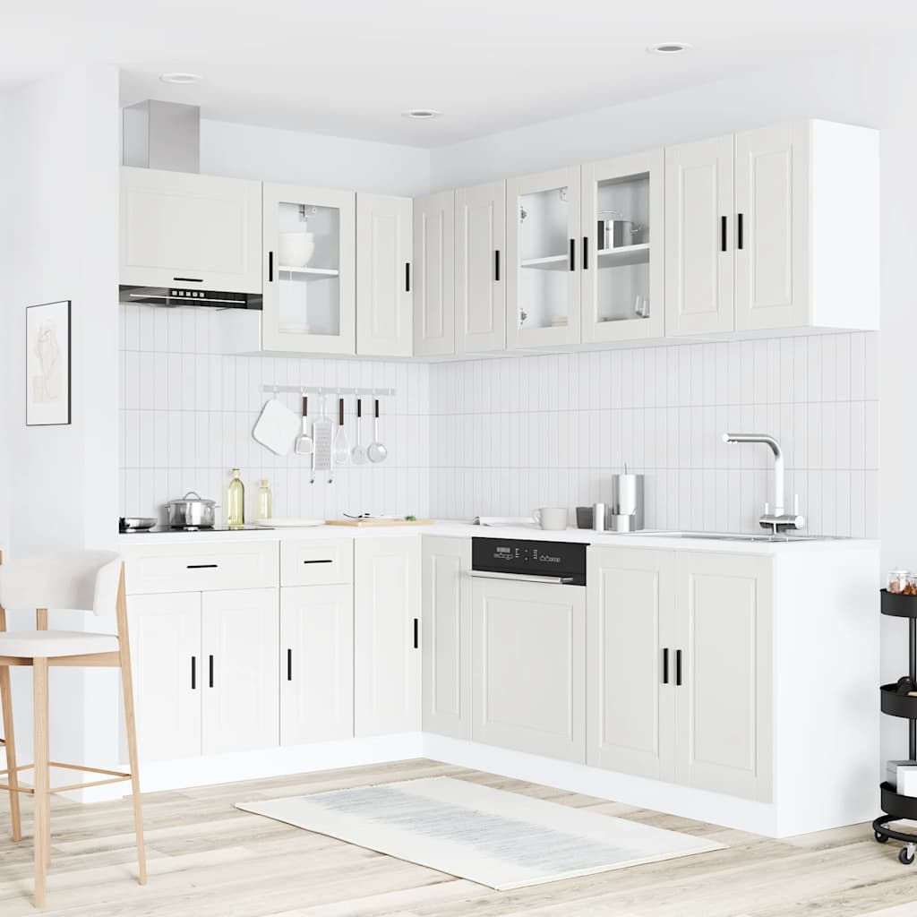 11-tlg. Küchenschrank-Set Porto Weiß Holzwerkstoff