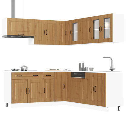 11-tlg. Küchenschrank-Set Kalmar Artisan-Eiche Holzwerkstoff