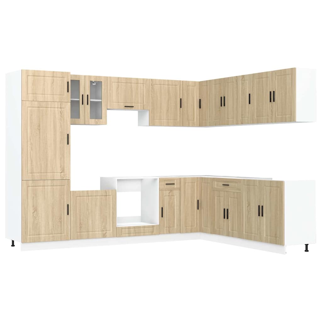 14-tlg. Küchenschrank-Set Porto Sonoma-Eiche Holzwerkstoff