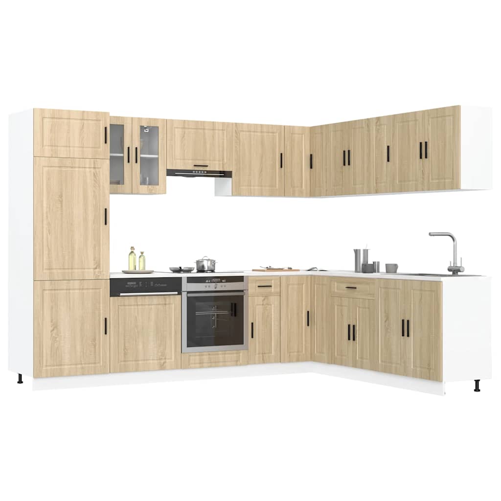 14-tlg. Küchenschrank-Set Porto Sonoma-Eiche Holzwerkstoff