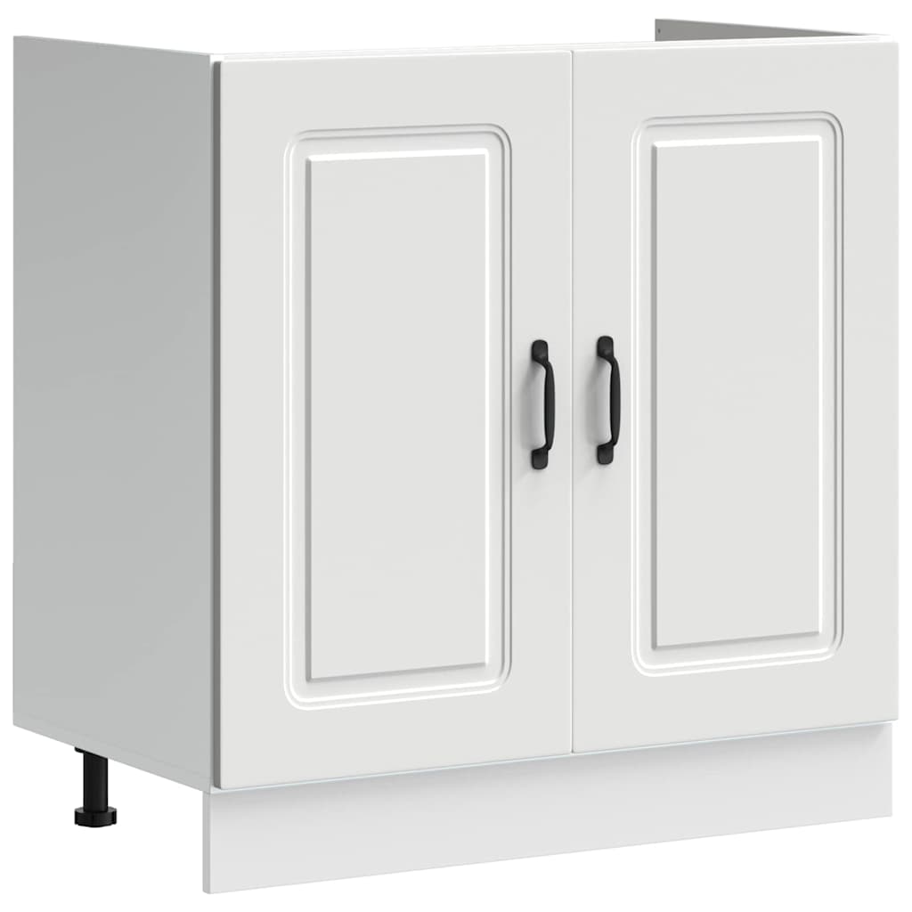 Küchenschrank Kalmar Weiß 80 x 46 x 81.5 cm Holzwerkstoff