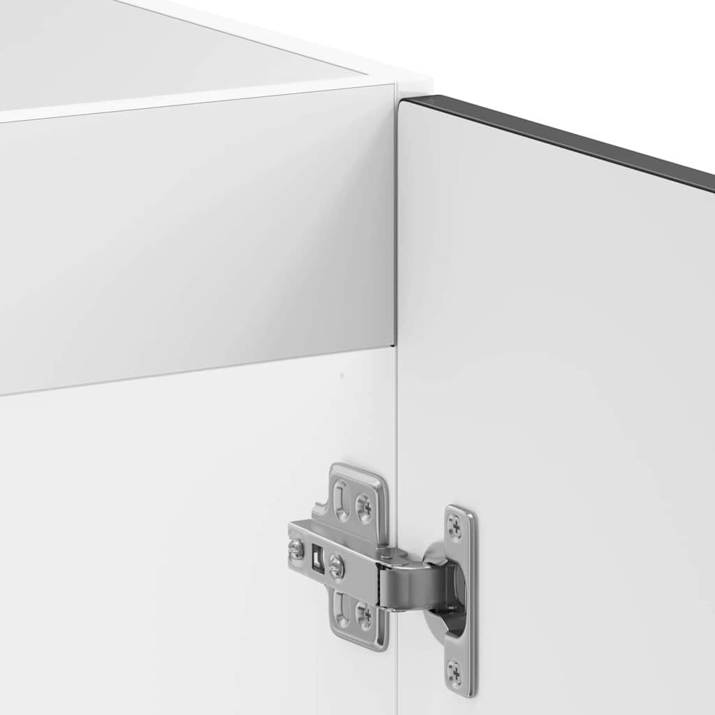 Küchenschrank Kalmar Schwarz 80 x 46 x 81.5 cm Holzwerkstoff