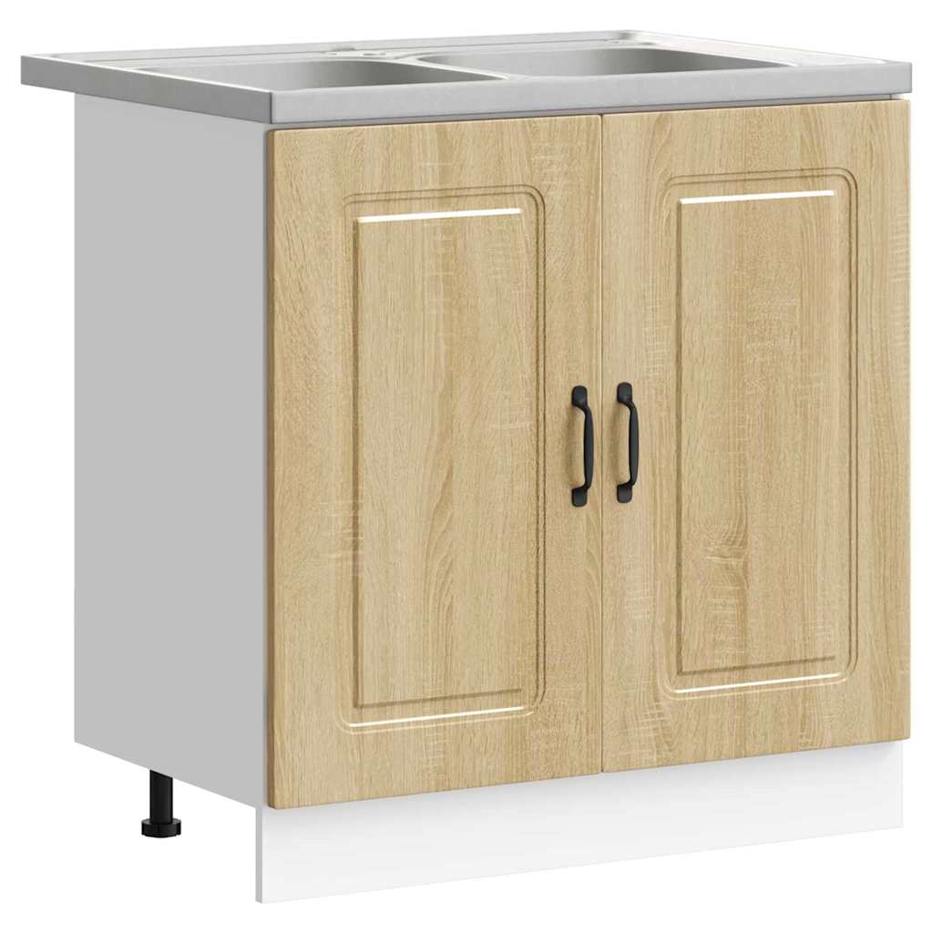 Küchenschrank mit Tür Kalmar Sonoma-Eiche 80 x 46 x 81.5 cm