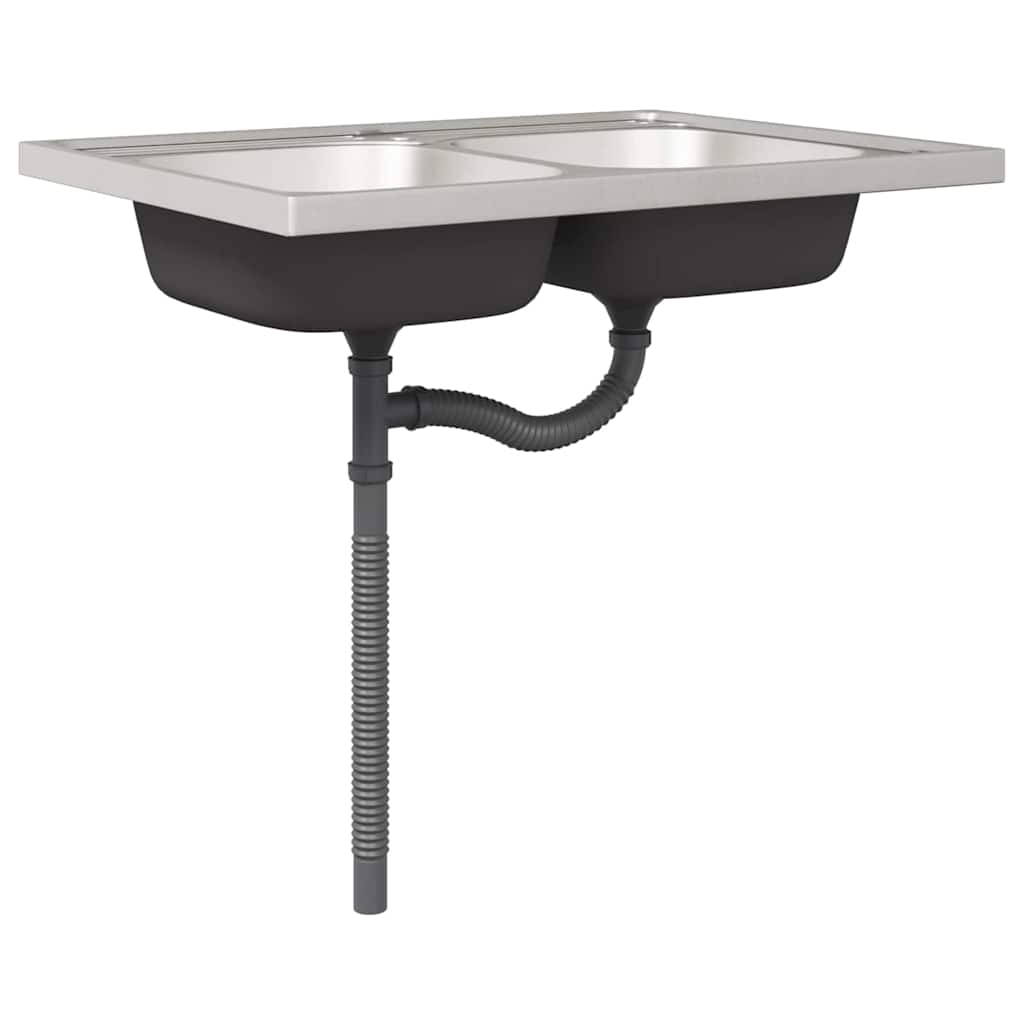 Küchenschrank Kalmar Beton Grau 80 x 46 x 81.5 cm Holzwerkstoff