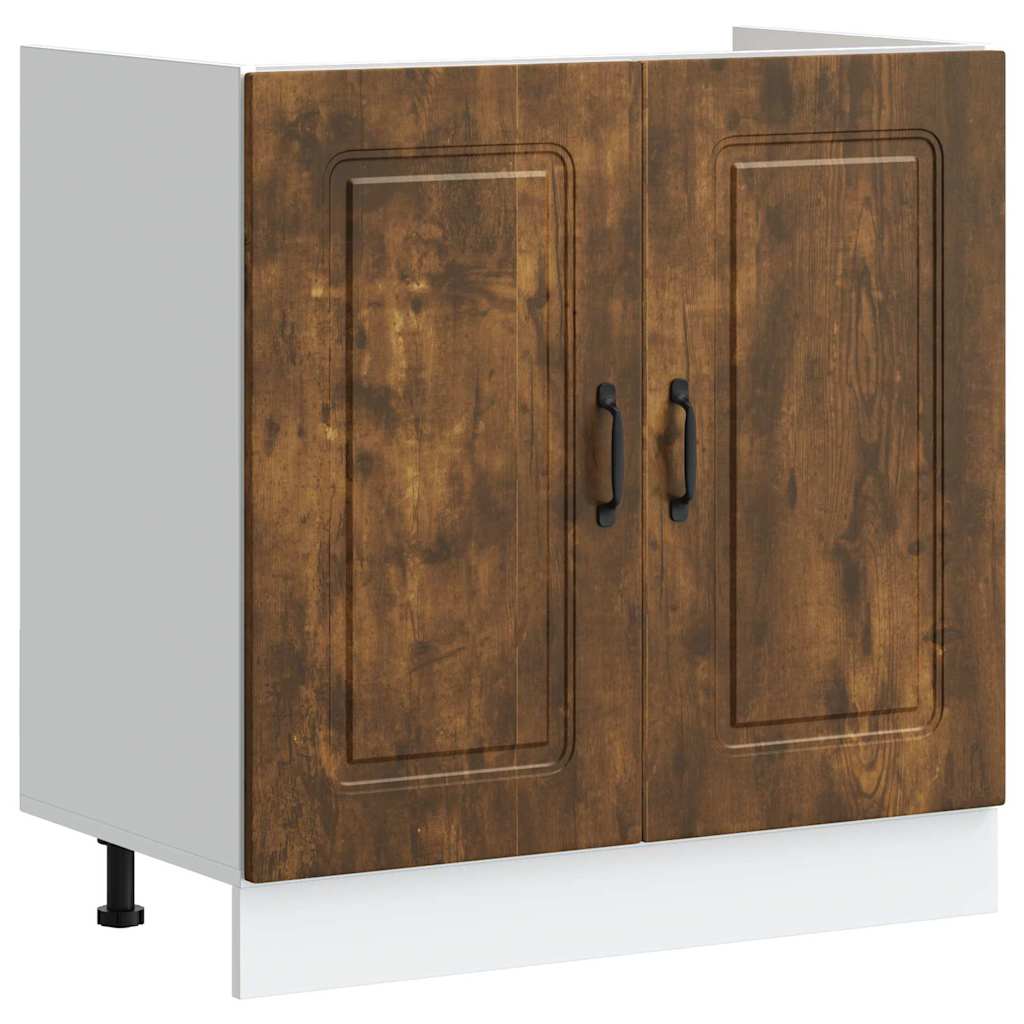 Küchenschrank mit Speicher Kalmar 2 pcs Braun 80 x 46 x 81.5 cm