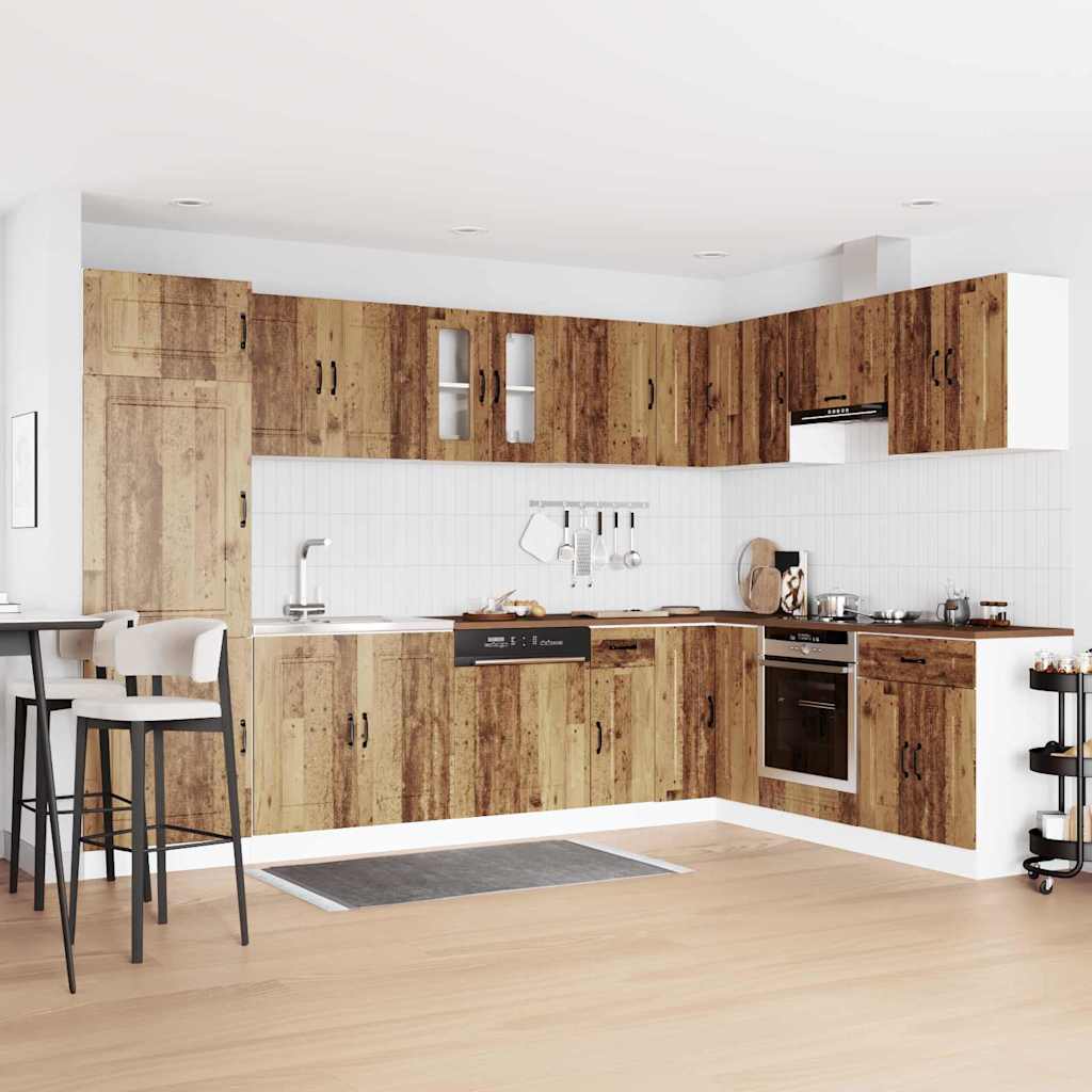 Küchenschrank Kalmar Altholz 80 x 46 x 81.5 cm Holzwerkstoff