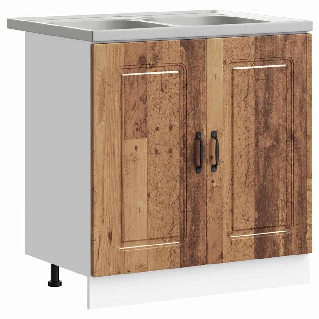 Küchenschrank Kalmar Altholz 80 x 46 x 81.5 cm Holzwerkstoff