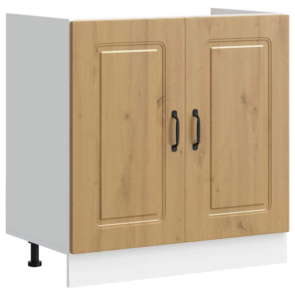 Küchenschrank mit Tür Kalmar Artisan-Eiche 80 x 46 x 81.5 cm