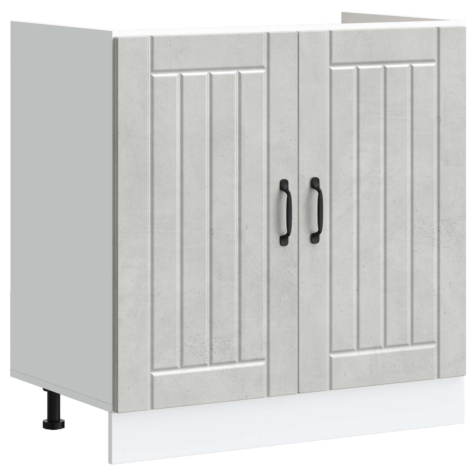 Waschbecken-Unterschrank Lucca 2 stk. Beton Grau Holzwerkstoff