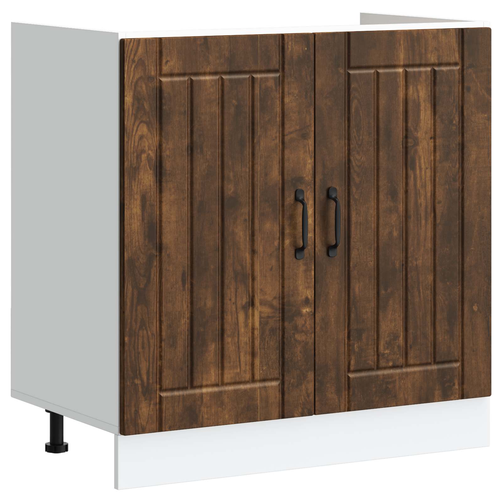 Waschbecken-Unterschrank Lucca 2 stk. Geräucherte Eiche