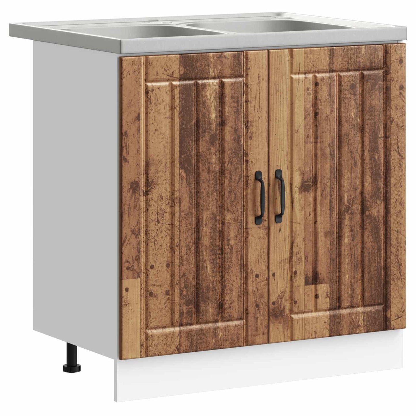 Waschbecken-Unterschrank Lucca 2 pcs Altholz Holzwerkstoff