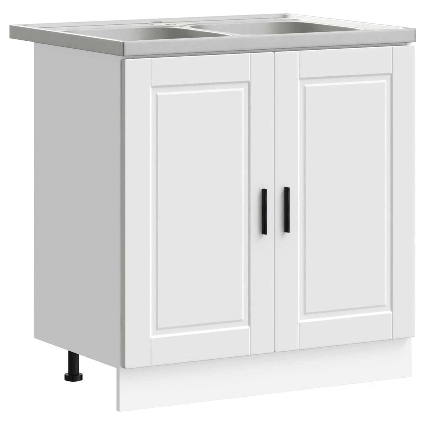 Waschbecken-Unterschrank Porto 2 stk. Weiß 80 x 46 x 81.5 cm