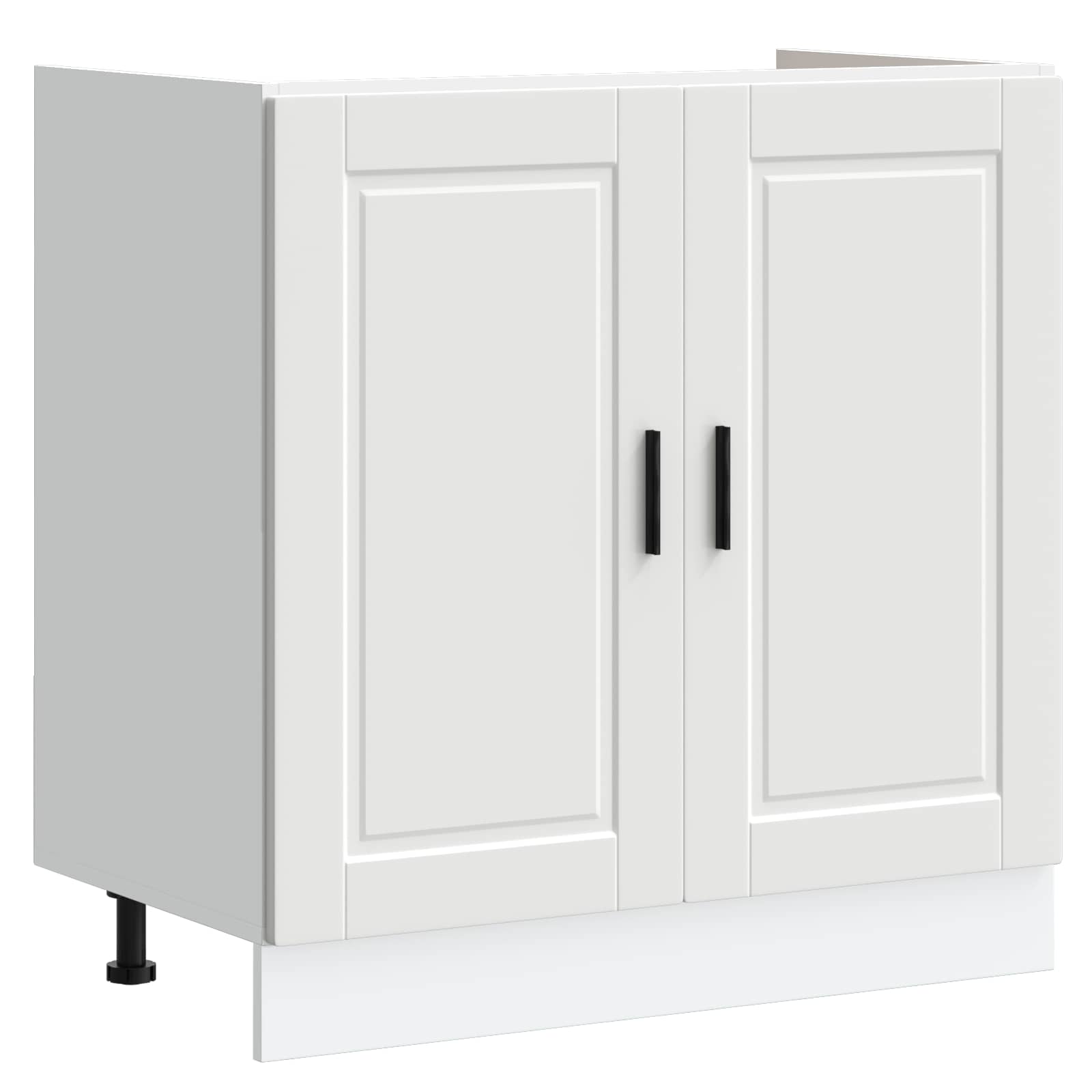 Waschbecken-Unterschrank Porto 2 stk. Weiß 80 x 46 x 81.5 cm
