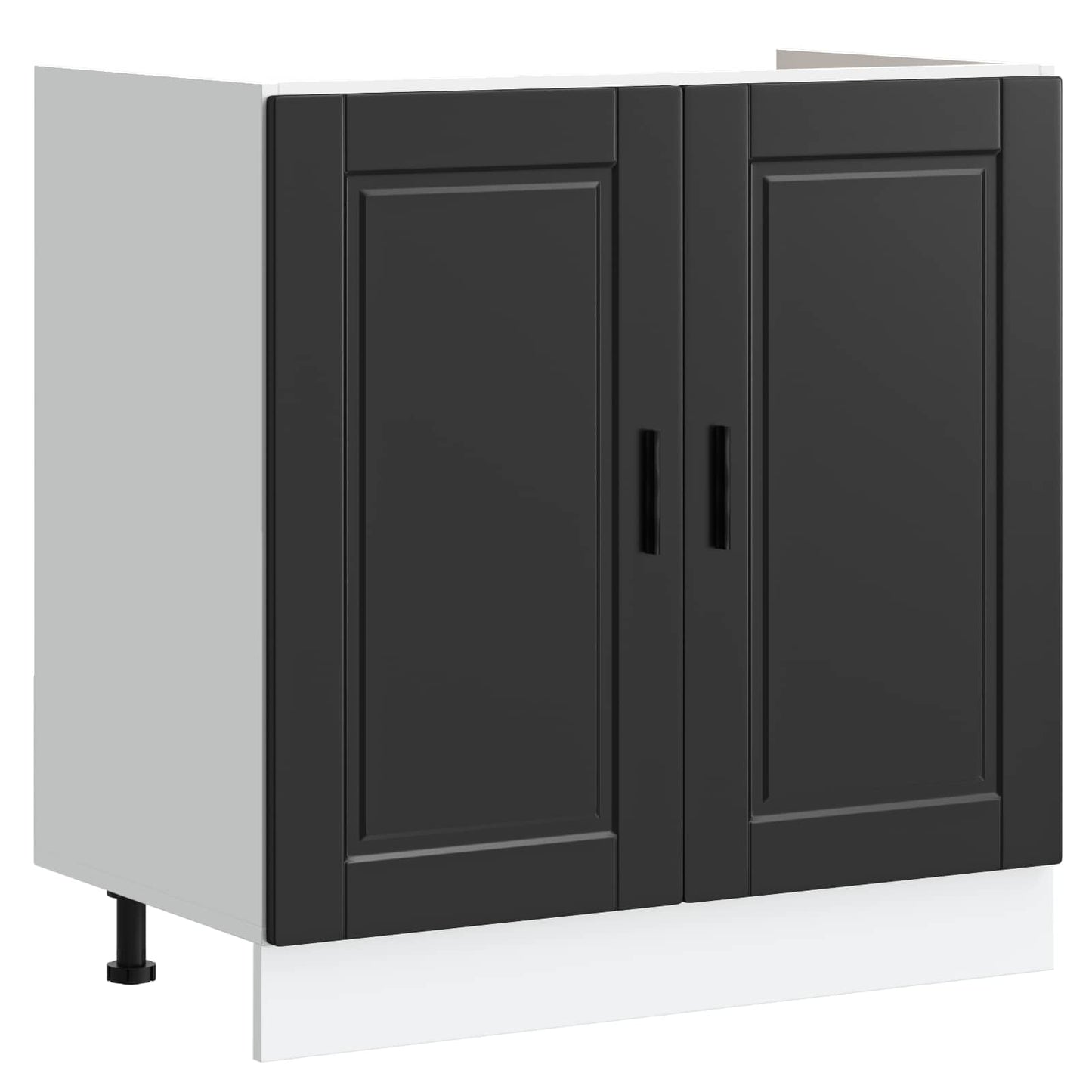 Waschbecken-Unterschrank Porto 2 stk. Schwarz 80 x 46 x 81.5 cm
