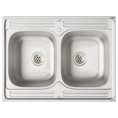 Waschbecken-Unterschrank Porto 2 stk. Weiß 80 x 46 x 81.5 cm