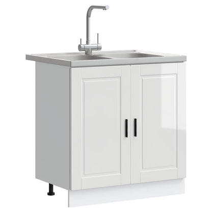 Waschbecken-Unterschrank Porto 2 stk. Weiß 80 x 46 x 81.5 cm