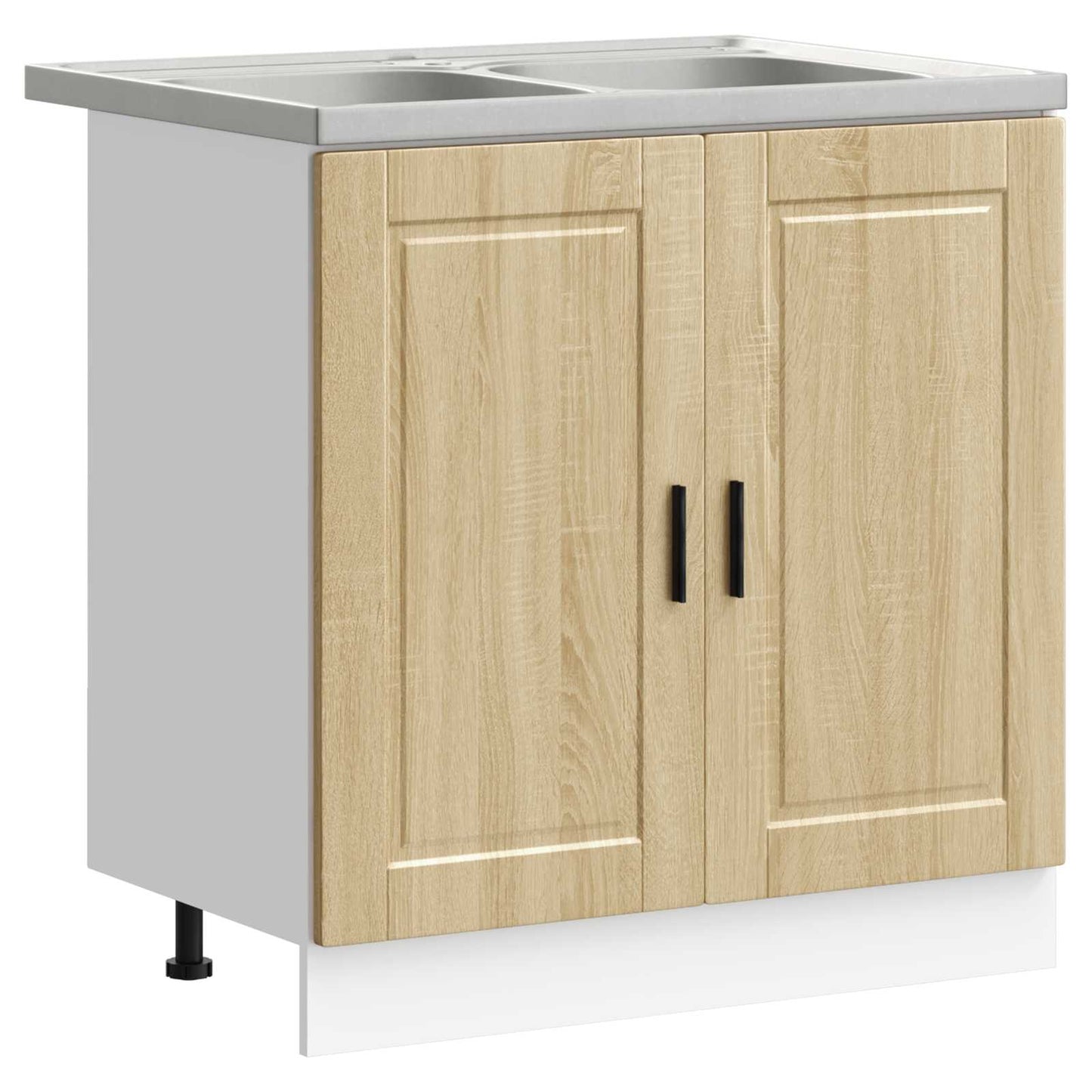Waschbecken-Unterschrank Porto 2 stk. Braun 80 x 46 x 81.5 cm
