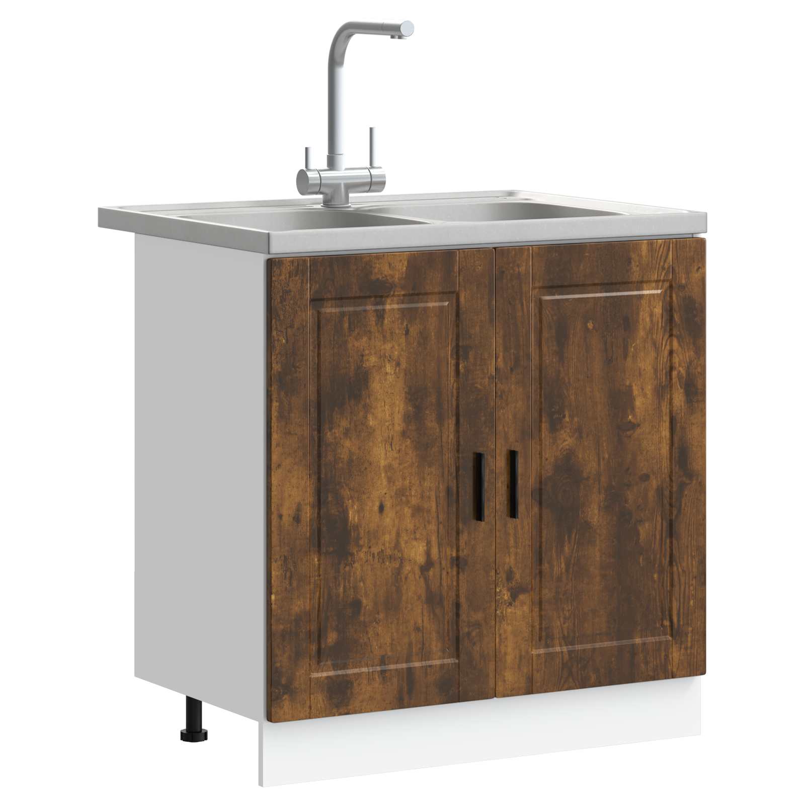 Waschbecken-Unterschrank Porto 2 stk. Braun 80 x 46 x 81.5 cm