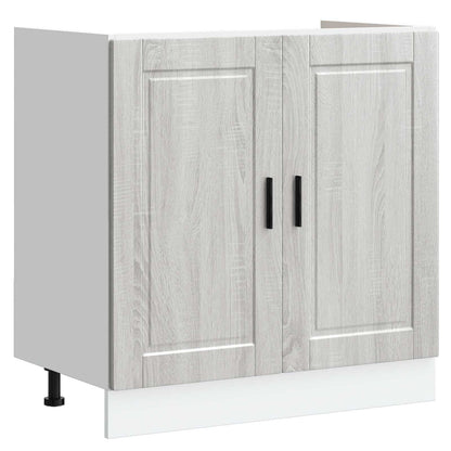 Waschbecken-Unterschrank Porto 2 stk. Grau 80 x 46 x 81.5 cm