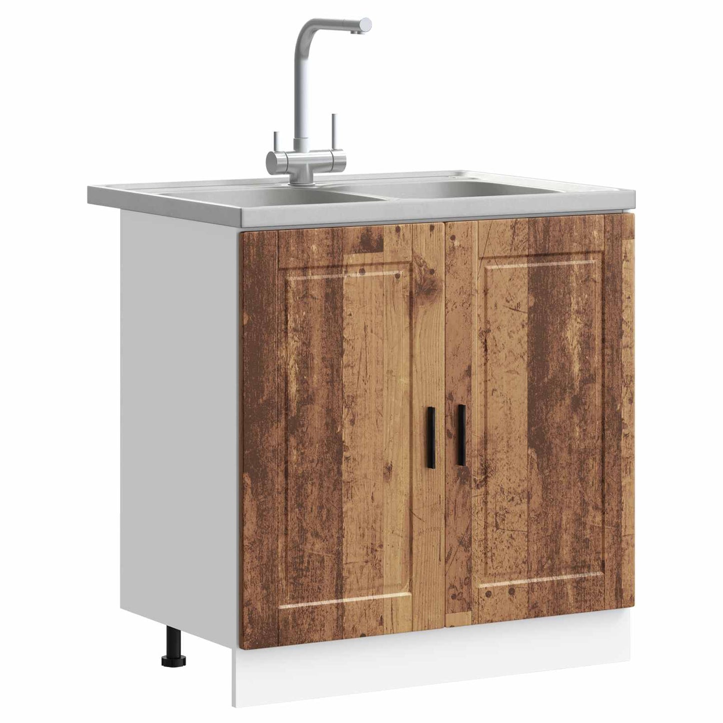 Waschbecken-Unterschrank Porto 2 stk. Braun 80 x 46 x 81.5 cm