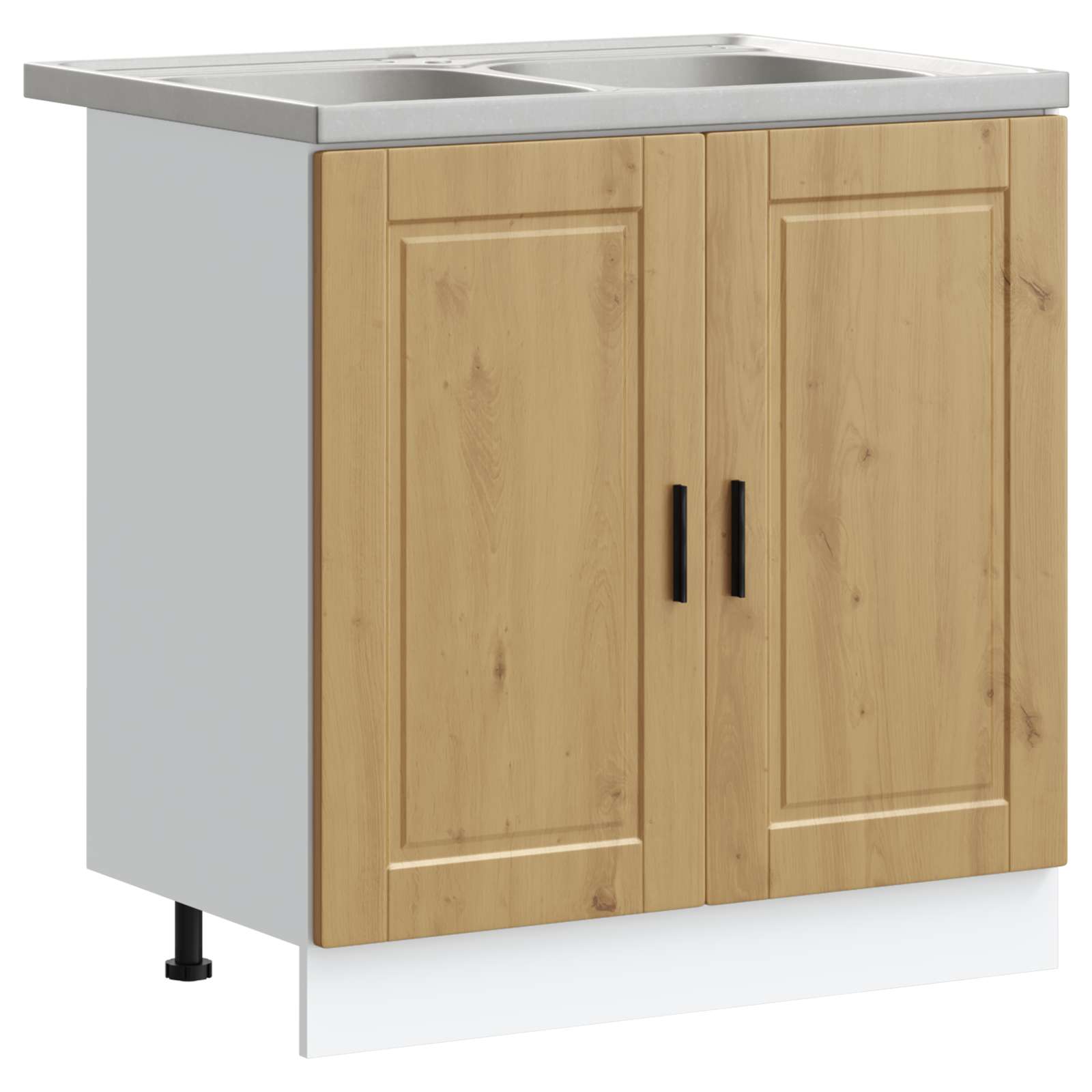 Waschbecken-Unterschrank Porto 2 pcs Braun Holzwerkstoff