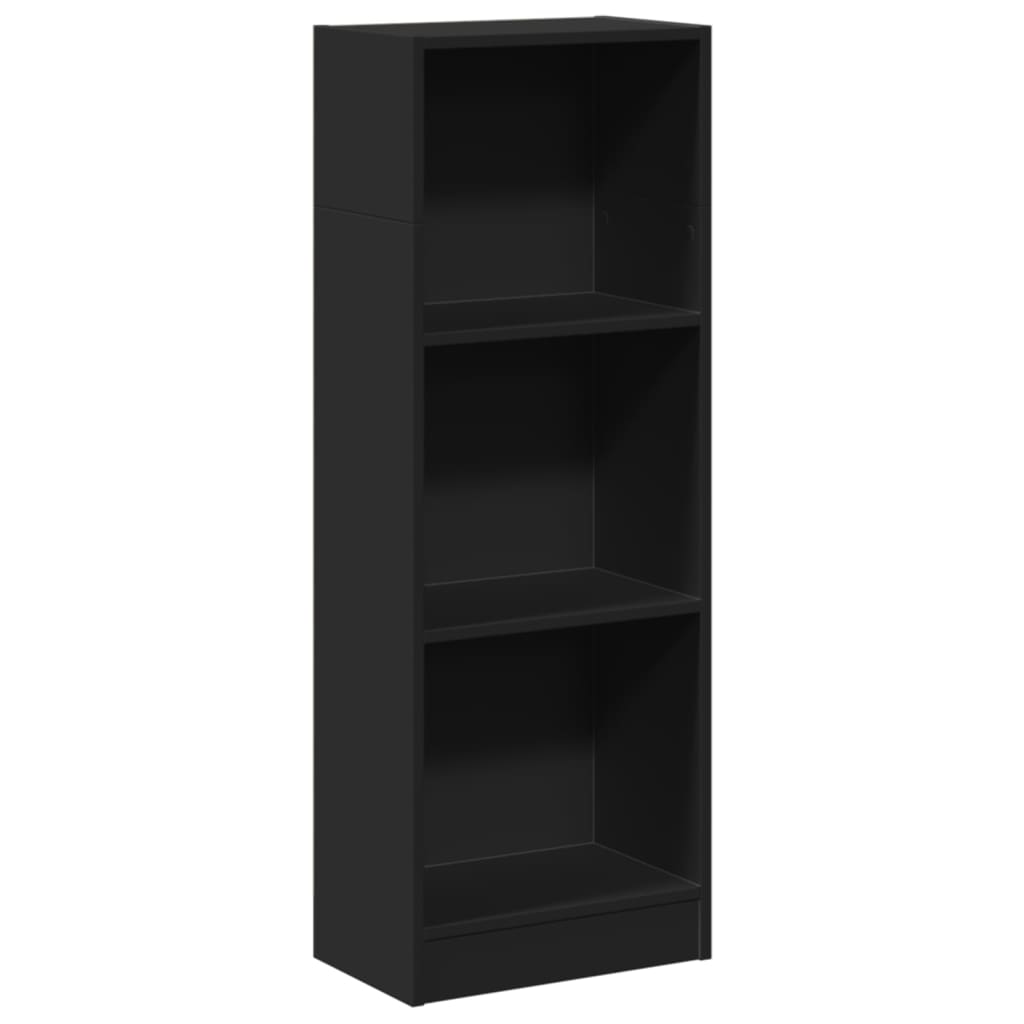 Bibliothèque noire 40x24x109 cm matière bois
