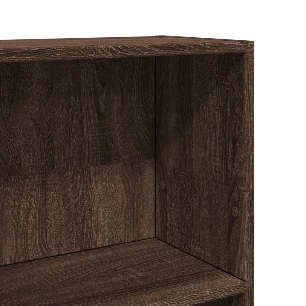 Bookshelf Brown Oak Look 40x24x109 cm Wood Material