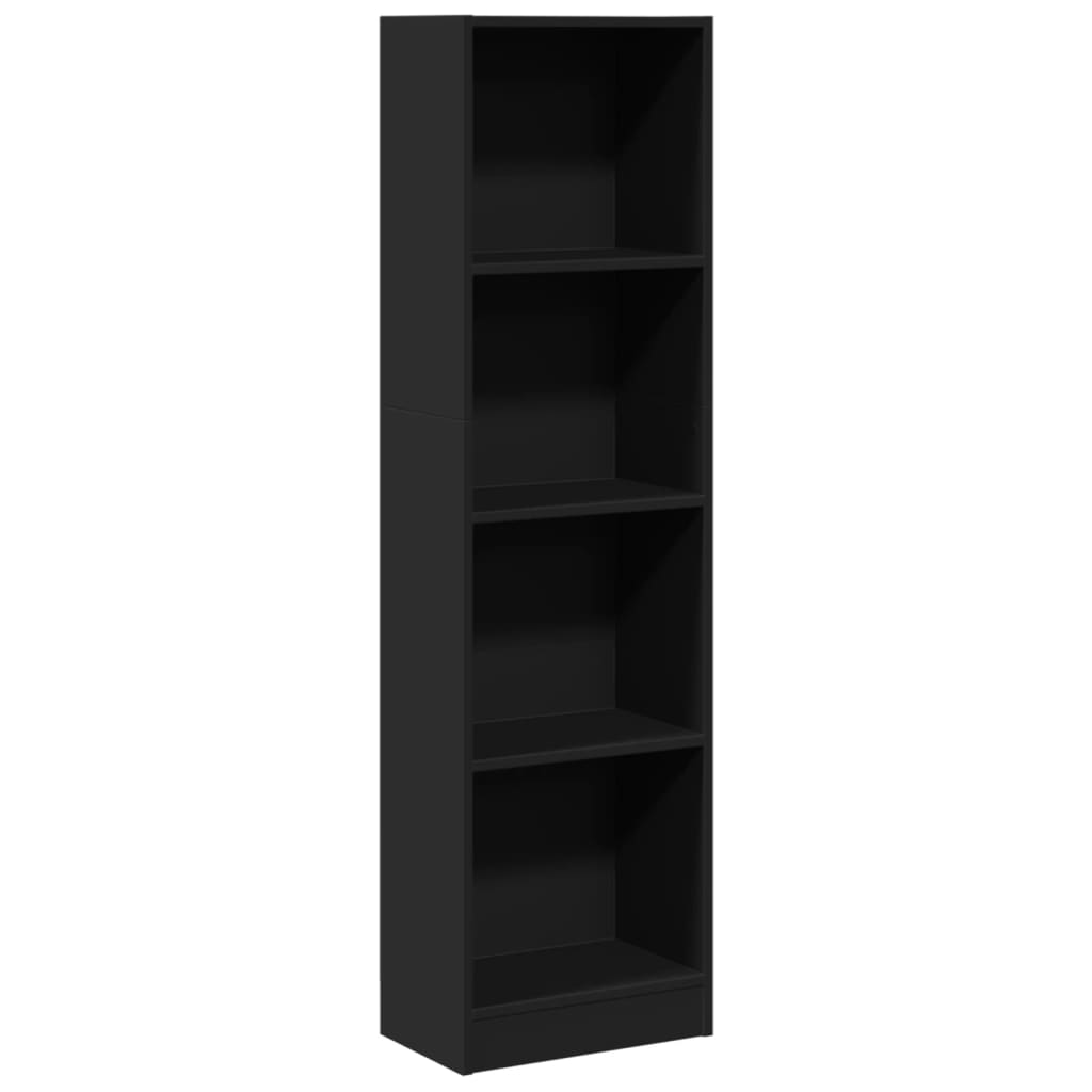 Bibliothèque noire 40x24x143 cm matière bois