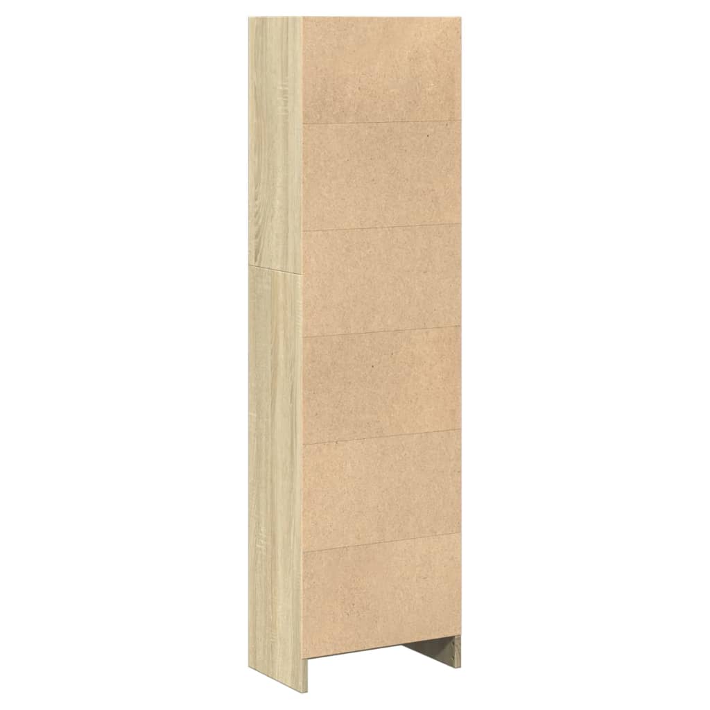 Bücherregal Sonoma-Eiche 40x24x143 cm Holzwerkstoff