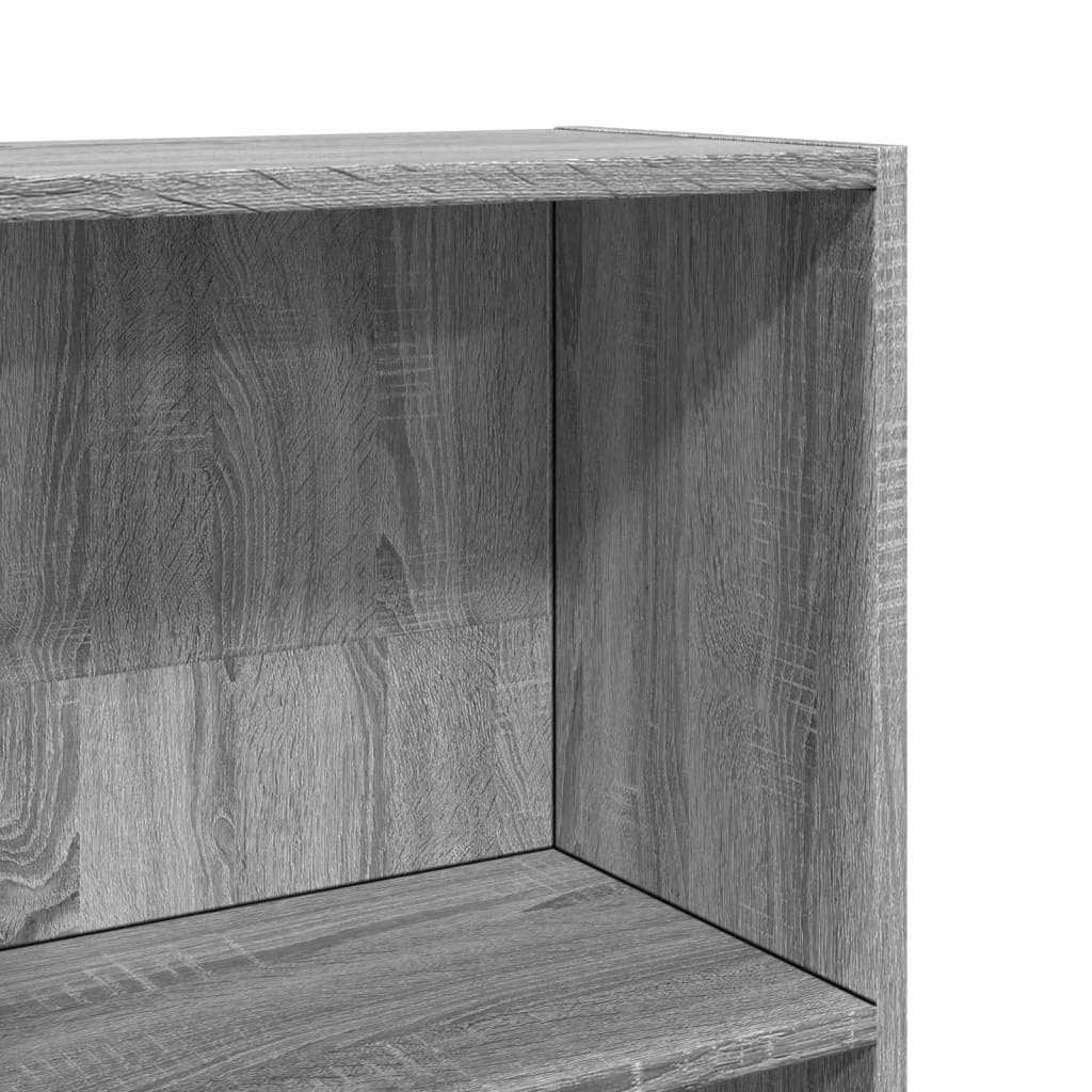 Bookshelf Gray Sonoma 40x24x176 cm Wood Material