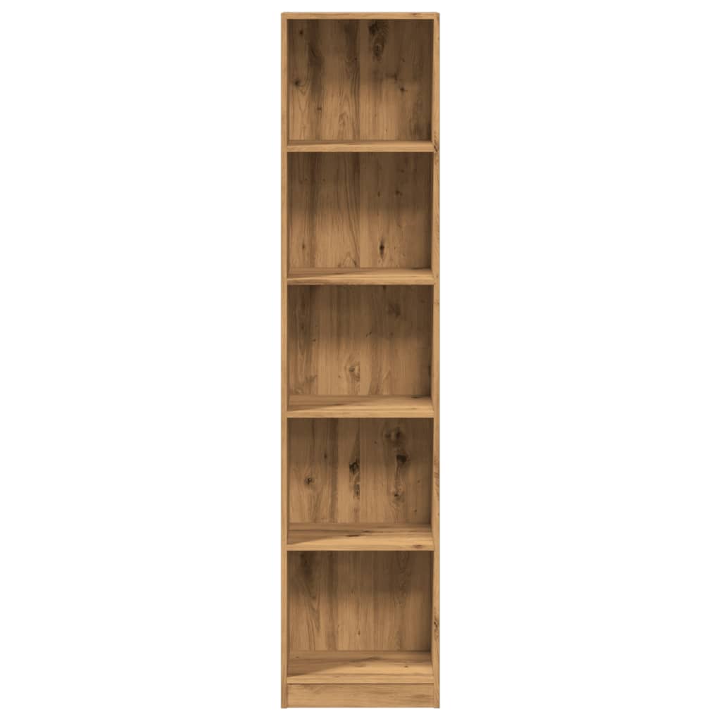 Bücherregal Artisian Oak 40 x 24 x 176 cm Holzwerkstoff