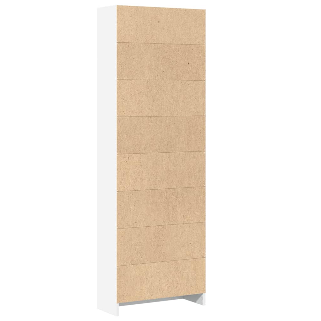 Bücherregal Weiß 60 x 24 x 176 cm Holzwerkstoff