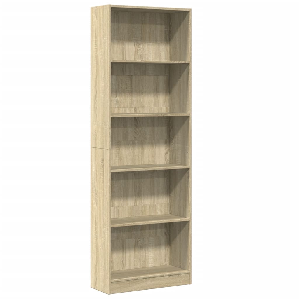 Bibliothèque chêne Sonoma 60x24x176 cm matériau bois