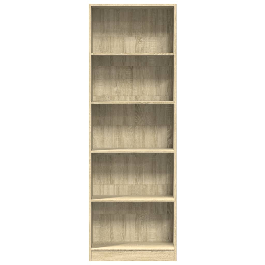 Bibliothèque chêne Sonoma 60x24x176 cm matériau bois