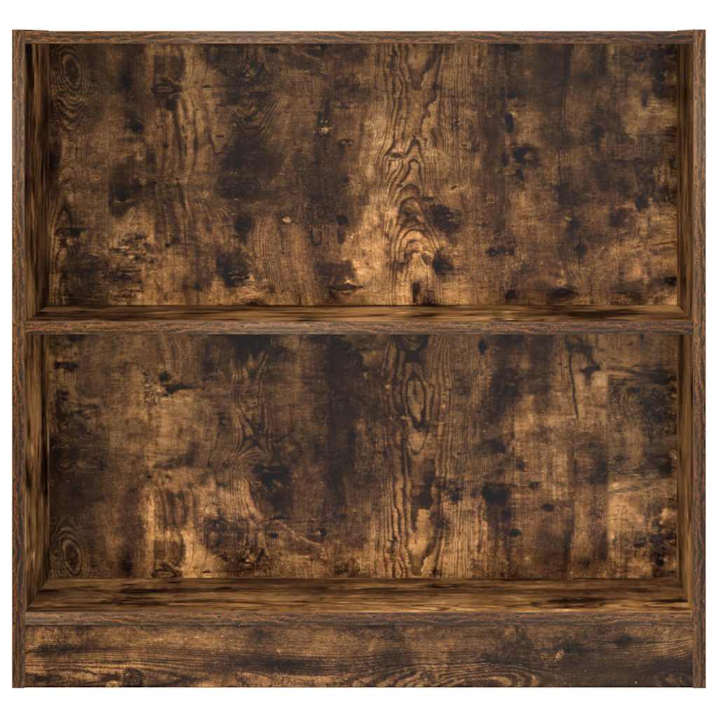 Bücherregal Räuchereiche 80x24x76 cm Holzwerkstoff